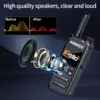 ABBREE GP-268 Network Walkie Talkie Unlimited distance Zello Global POC Wireless Remote  4G SIM Card  Bluetooth  Walkie Talkie 5