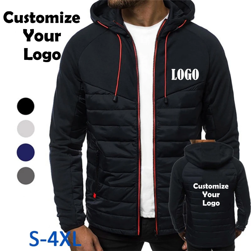 Customized Fashion Printed Mens Zipper Jacket Sports Hoodie Fleece Coat Autumn Winter Jacket