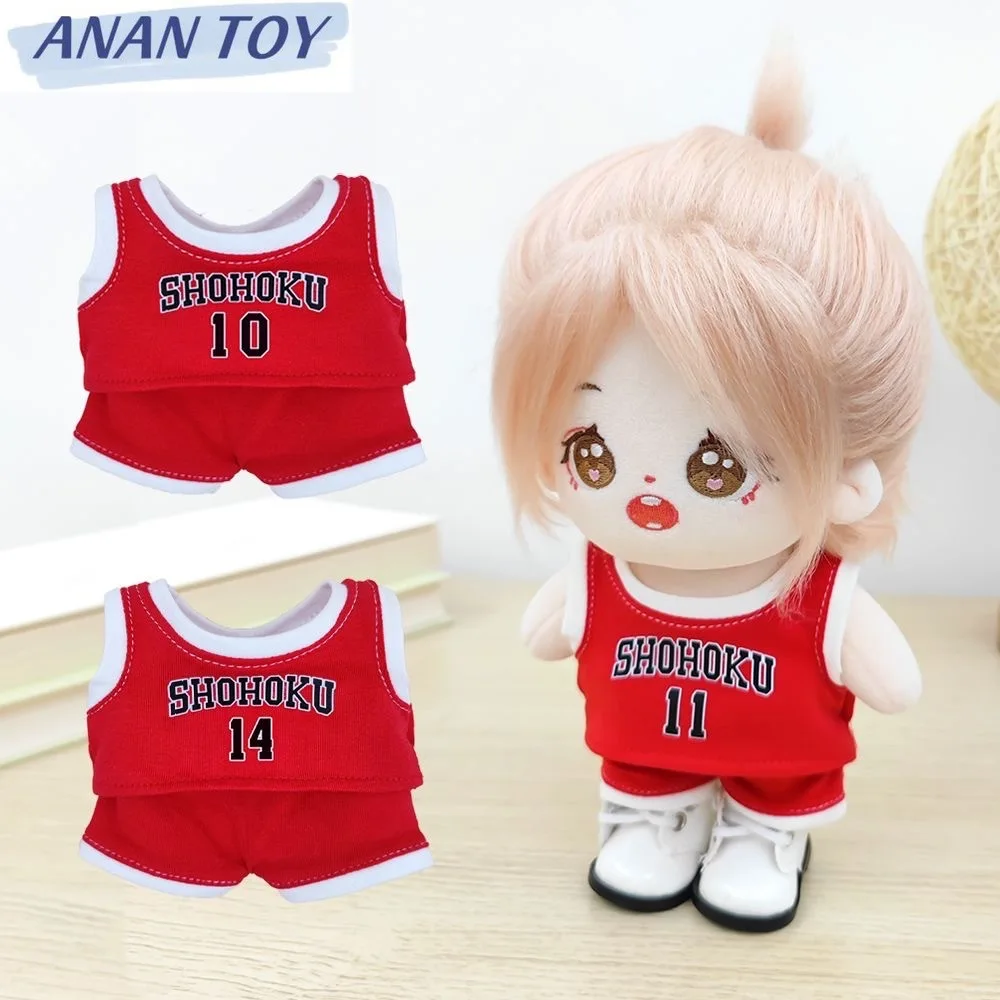

20cm Kpop Doll Clothes SLAM DUNK Outfit Anime Jersey Suit Basketball Campus Style Toy Accessories Fans Gifts Children Toy