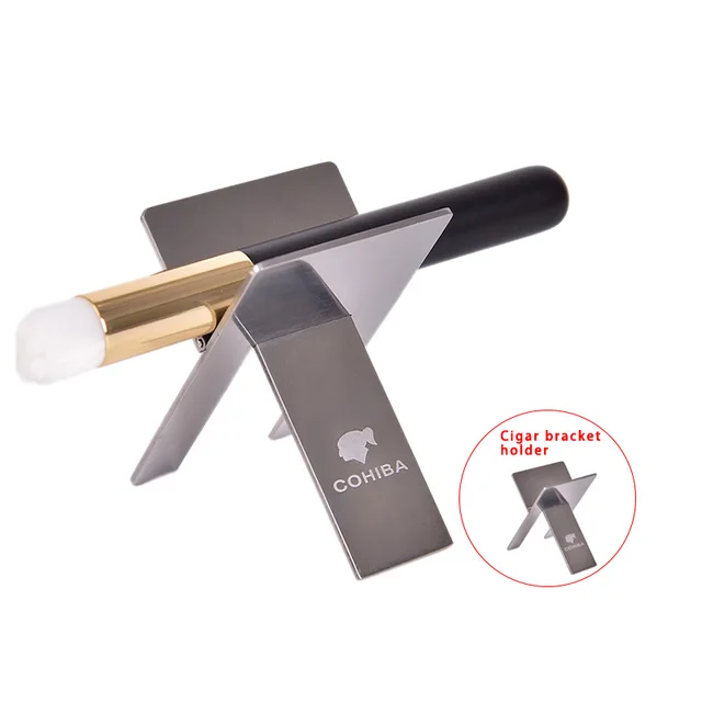 Stainless Steel Cigar Ashtray Holder Steel Practical Gadgets Silver Foldable Rack Cigar Stand Tray Smoking Utensil Accessories - Image 6