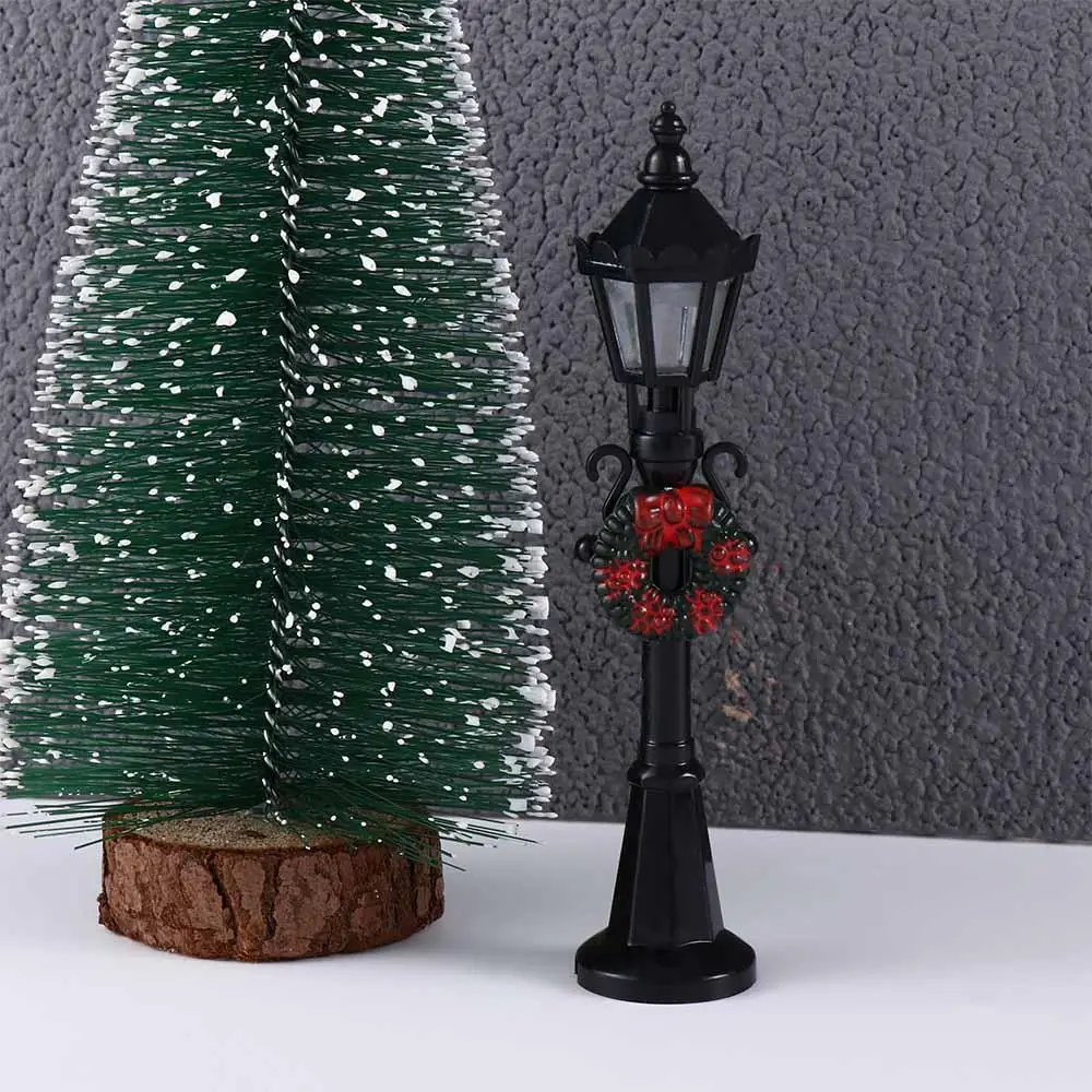 

Resin Craft Road Light Streetlight Home Decoration Christmas Miniatures Micro Landscape Figurine Street Lamp