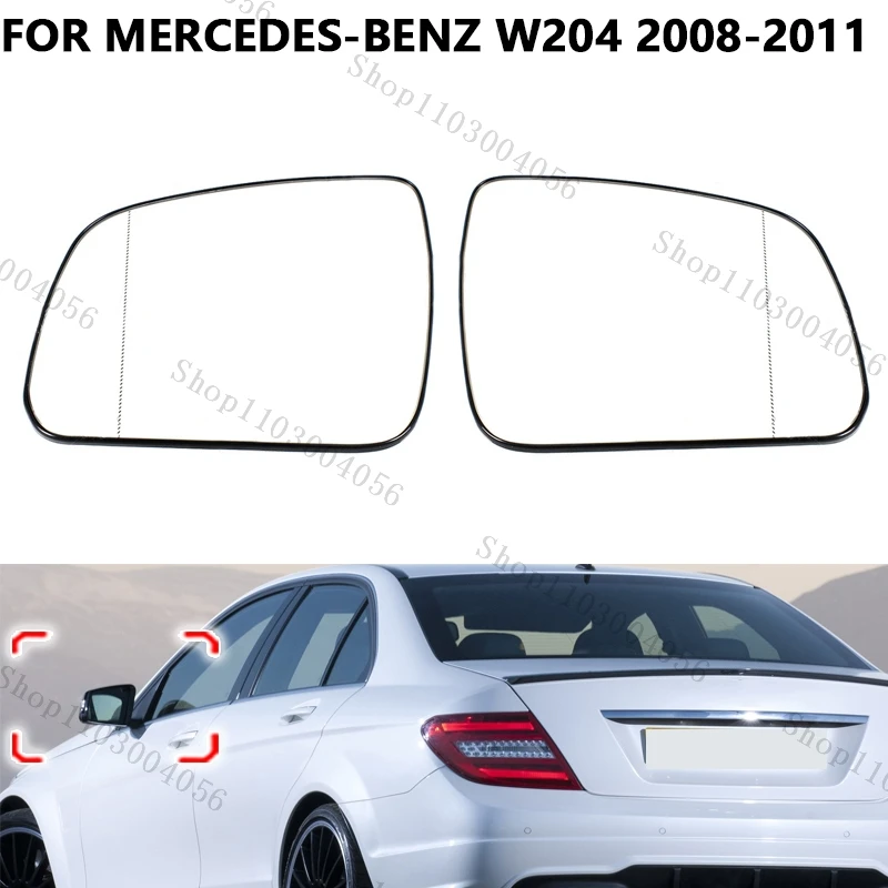 

Car Mirror Lens Accessories For Mercedes-Benz W204 C Class C180 C200 C220 C230 2008-2011 2048100721 2048100421 Lens With Heated