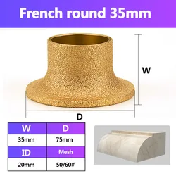 Enhanced Diamond Stone Grinding Wheel for Marble & Granite Trimming (35mm)