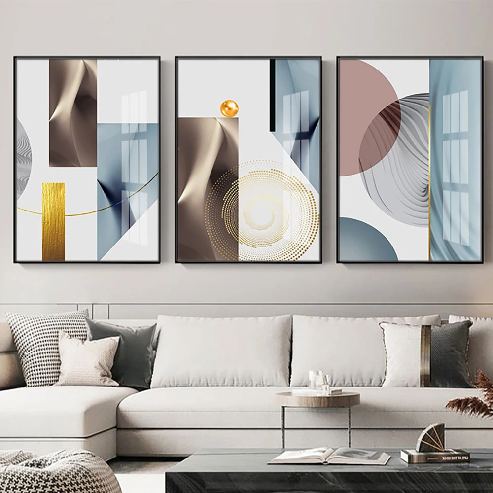 

Abstract Unique Geometric whith Pearl Posters and Prints Minimalist Art Canvas Painting Abstract Living Room Murals Home Decor