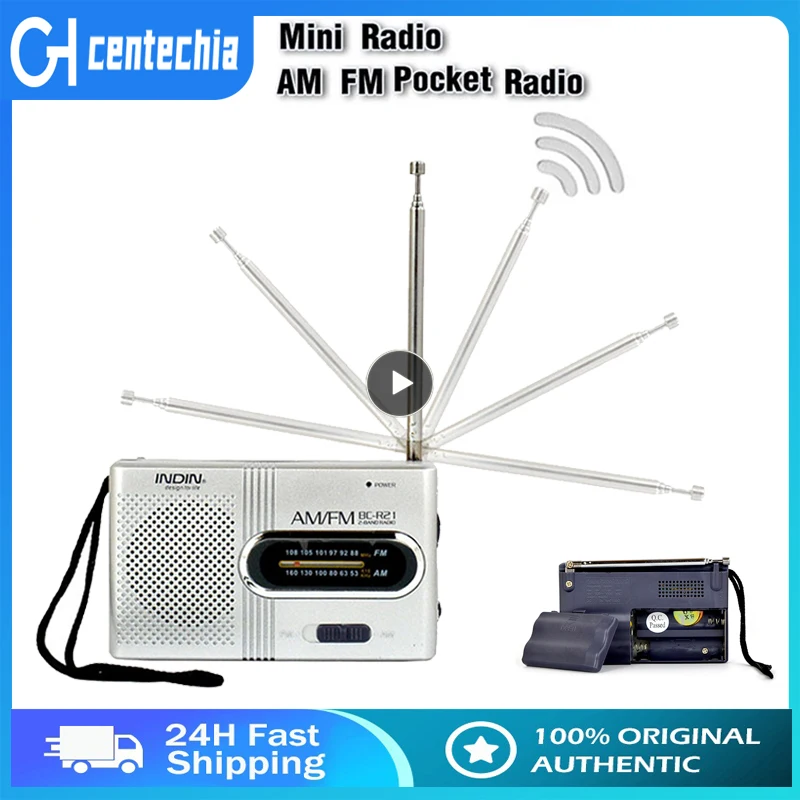 

AM/FM Battery Operated Portable Pocket Radio Portable Pocket Radio AM FM Transistor Radios With Loud Speaker Earphone Jack Ideal