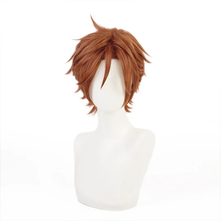 

Mikejima Madara Cosplay Wig Anime Ensemble Stars Cosplay Brown Short Braided Hair with Clip Ponytails Mikejima Madara Wigs