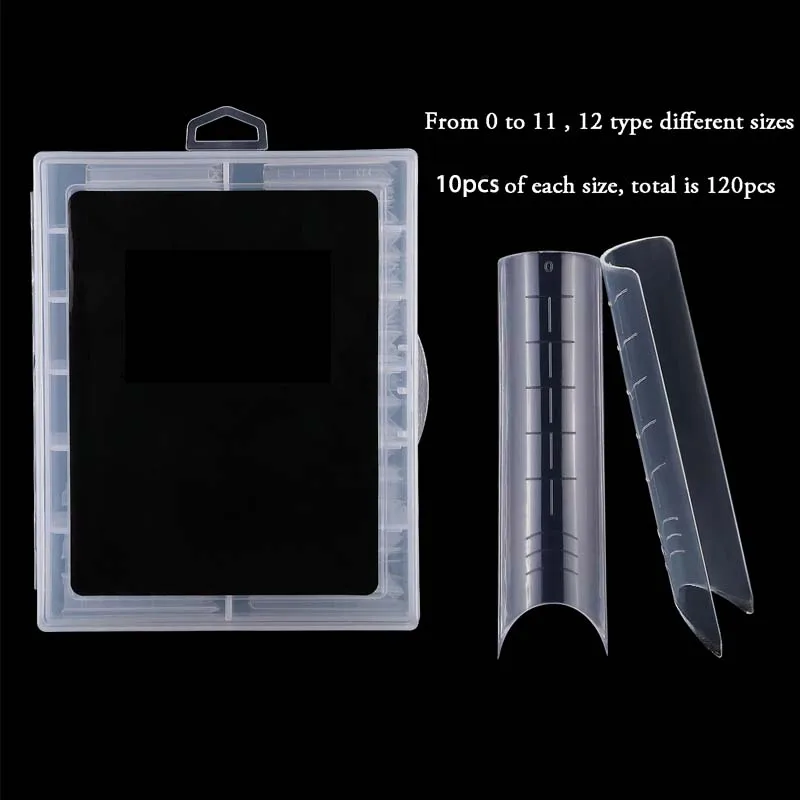 Description Picture 4 of itemSqaure Dual Forms Top Tips Mould Quick Building Poly Gel Nail Form Full Cover Extension System Acrylic Manicure Tool