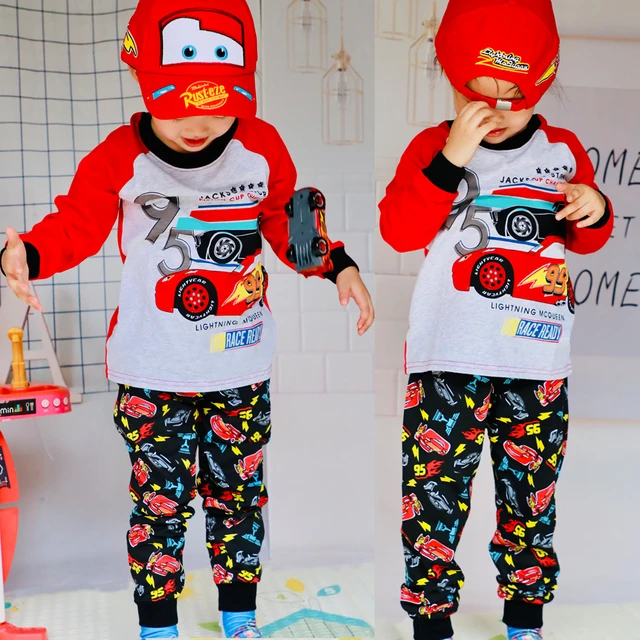 New Children's Pajamas Lightning Mcqueen Clothes Child boy Pijama Cars  Pyjamas Kids Clothes set Home Wear Cotton Nighty 2-7Y - AliExpress