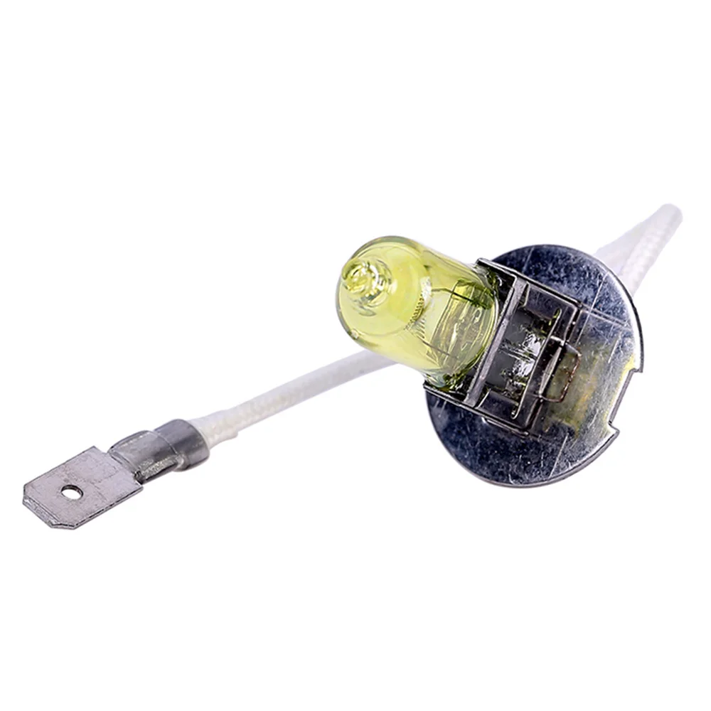 2pcs/lot H3 55W 12V Gold Yellow 3000K Fog Lights Halogen Bulb High Power Car Headlight Lamp Car Light Source parking auto 2