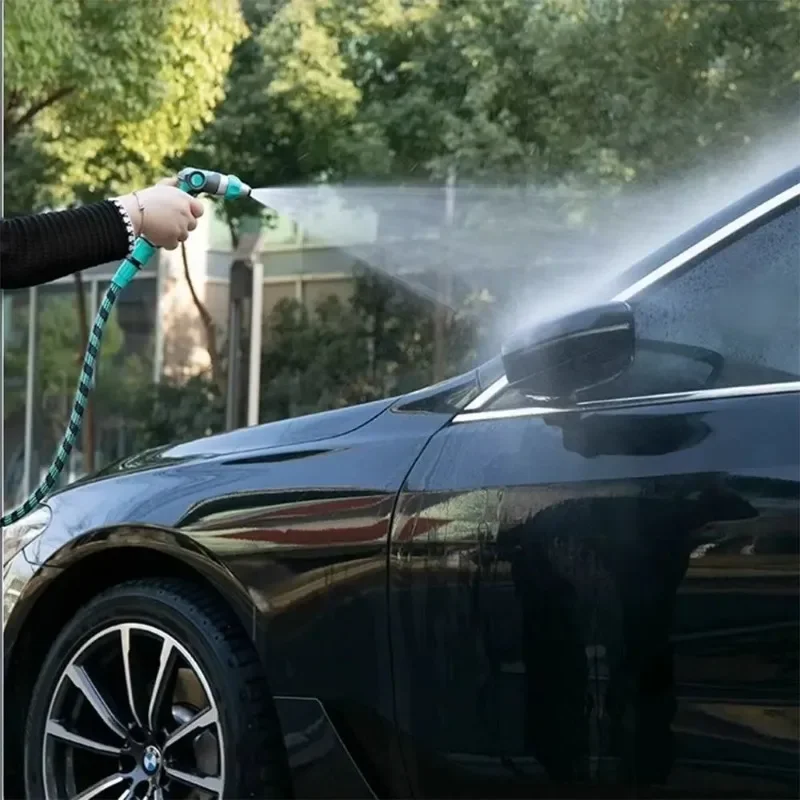 Water pipe hose car wash automatic telescopic water pipe pvc4 points high pressure soft storage household