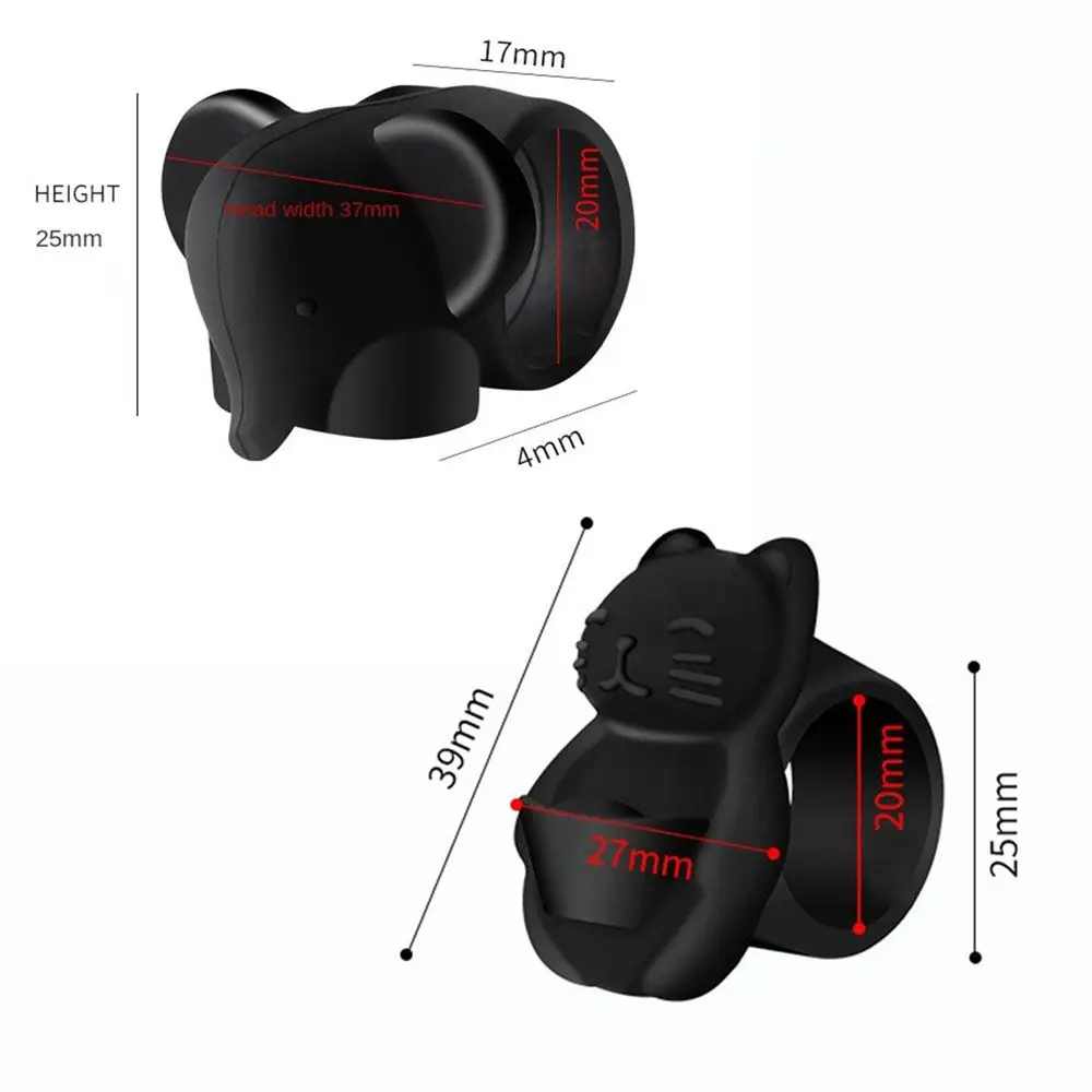 Silicone Door Stopper Cartoon Elephant Door Handle Bumper Anti Collision Wall Protector