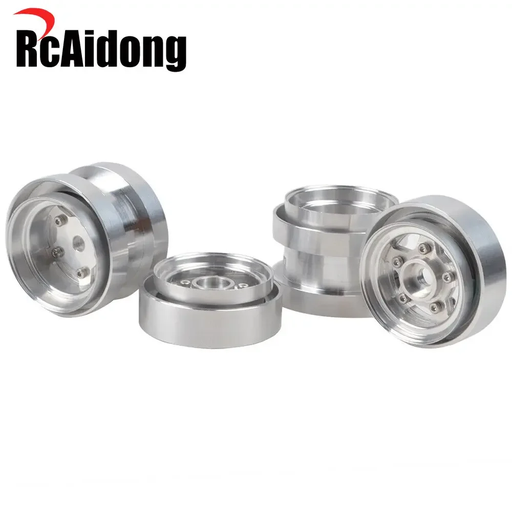 Jeu De 4 Roues En Aluminium Pour Tamiya Grasshopper/Hornet Etc. - Échelle 1/10, électrique, Couleur Argent - Neuf