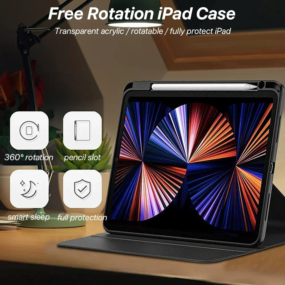 Фото Для iPad, аксессуары для iPad Air3 10,5 для Pro 11 12,9 Mini 6, аксессуары для IPad 5/6/7/8/9/10th Air 1/2/4/5, защитный чехол №3