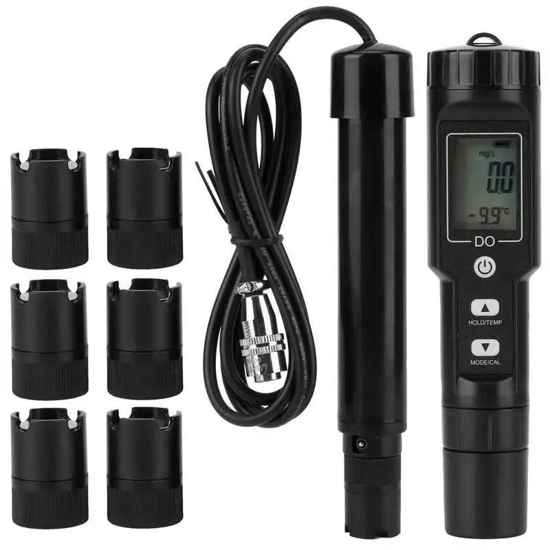Digital Dissolved Oxygen Meter Detector Water Quality Tester with Temperature Detection e