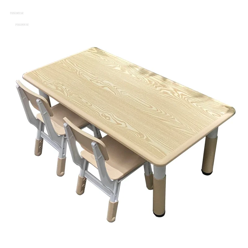 Liftable Children Tables Kindergarten Tables and Chairs Child Reading Small Table Home Room Desks Multi-function Writing Desks Z