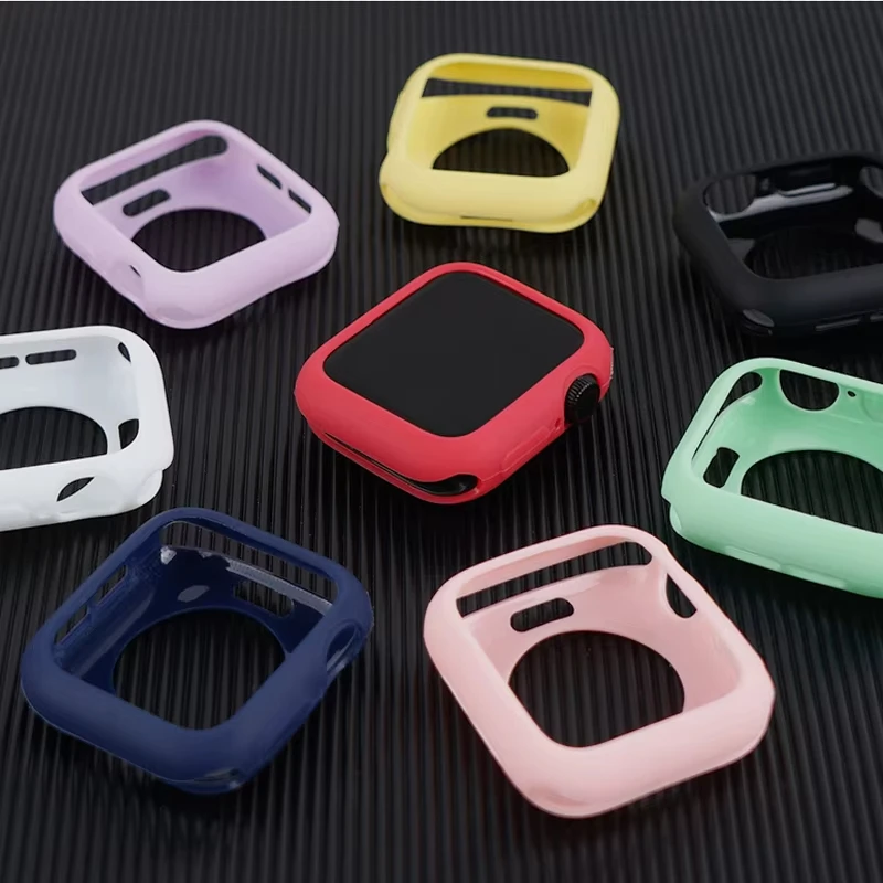 Premium Soft Silicone Protective Case for Smartwatch – Durable Bumper Shell Cover, Enhanced Protection