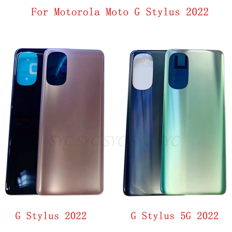 

Крышка батарейного отсека, задняя панель, корпус для Motorola Moto G Stylus 5G 2022, задняя крышка с деталями для ремонта логотипа
