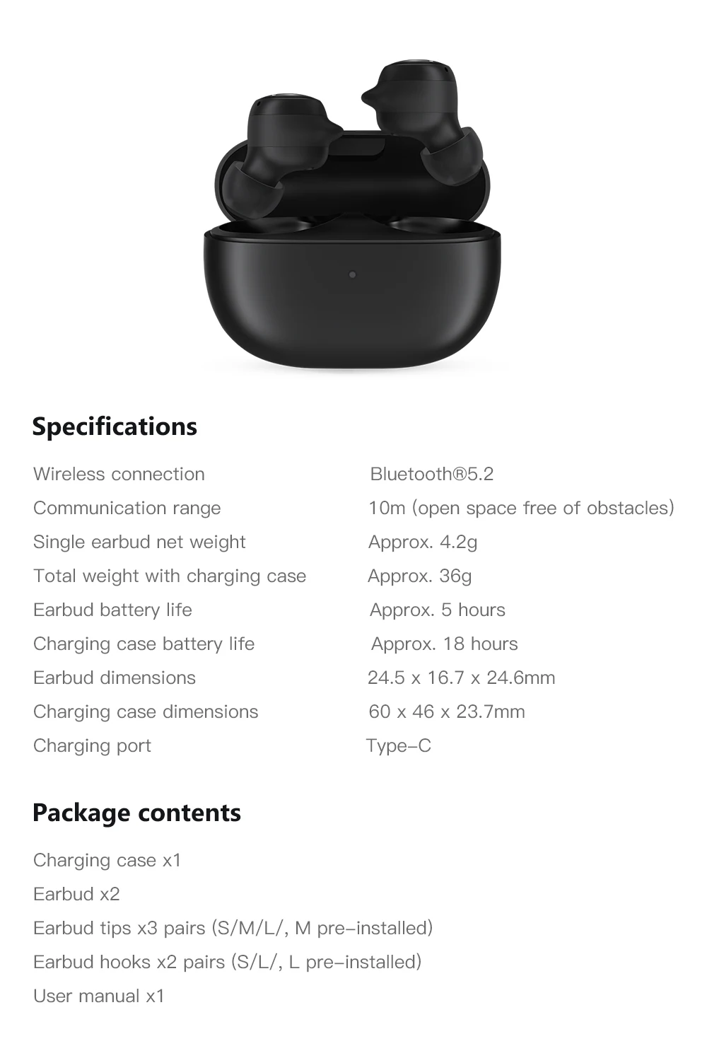 Global Version Xiaomi Redmi Buds 3 Lite TWS Bluetooth 5.2 Earphone Headset IP54 18 Hours Battery Life Mi Ture Wireless Earbuds