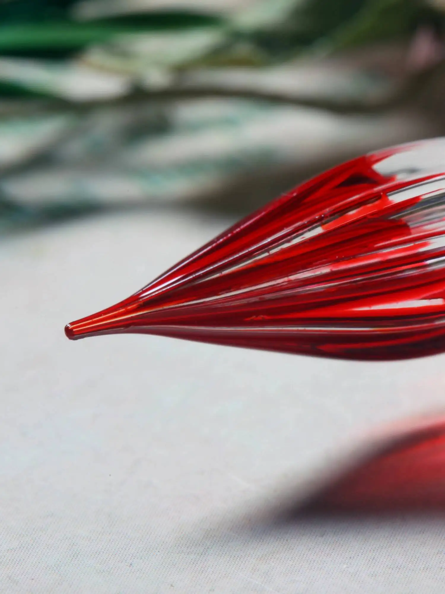 핑크 레진 글래스 딥펜이 포함된 로즈우드 [e-bony Sakura]