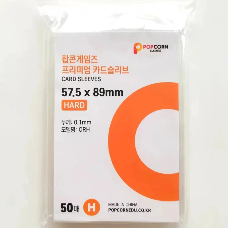 Card Sleeves 50pcs/pack Original Korea Clear Acid free-No CPP HARD 3 Inch Photocard Holographic Protector Film Album Binder