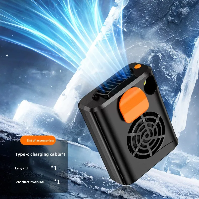 Portable Waist Fan Outdoor Hanging Neck Fan with Power Bank 5 Strong Wind Portable Waist Clip Fan for Sports Working