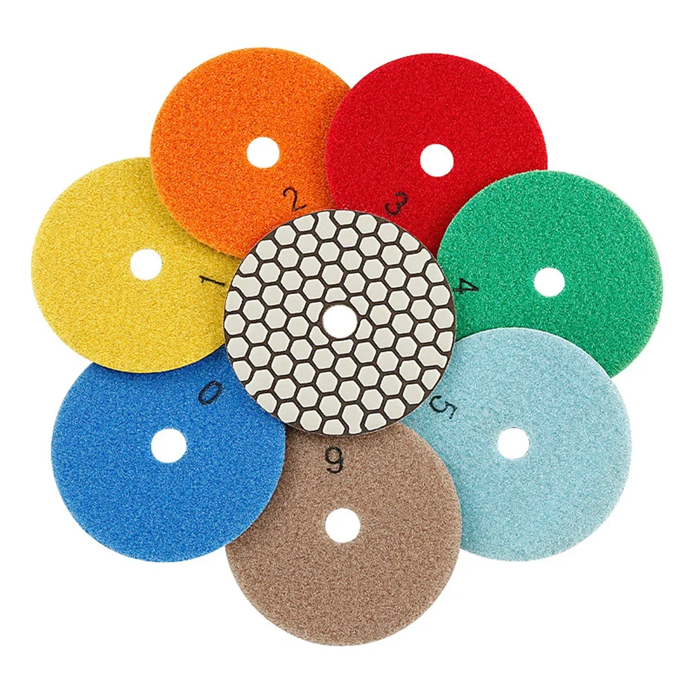 4 Inch Diamond Dry Polishing Pad Metal Cutting Disc Flexible Sandi Flexible Smooth Polishing Resin Abrasives