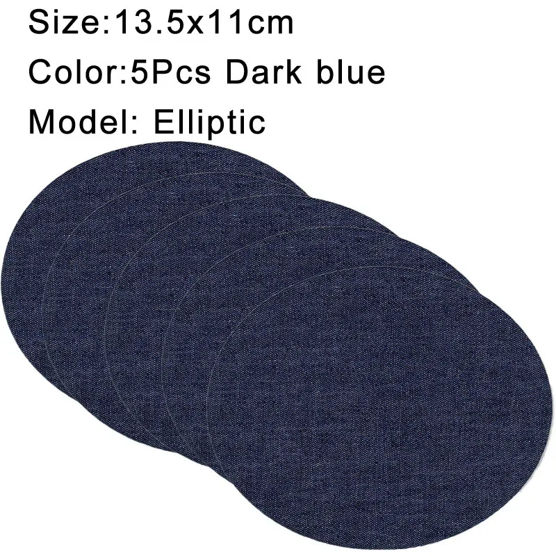 Premium Denim Iron-On Patches Set - Self-Adhesive Jean Repair & DIY Sewing Kit