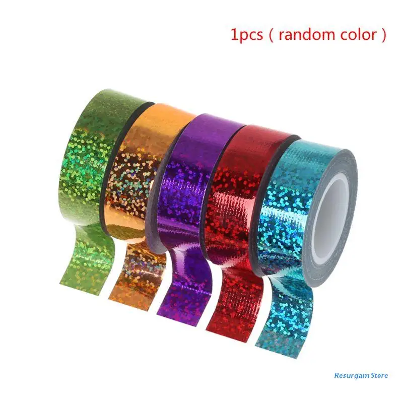 Rhythmic Gymnastics Decor Prismatic Glitter Tape Hoops Sticker