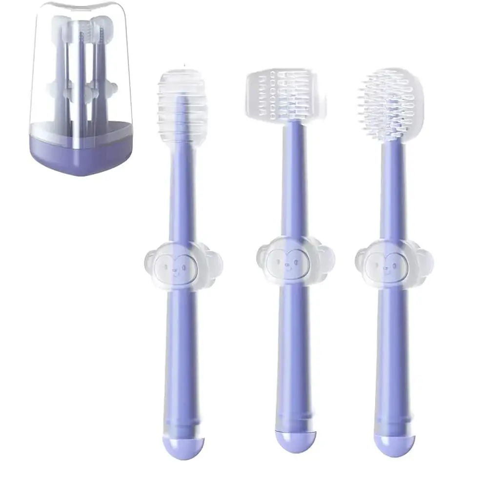 3pcs U-Shaped Silicone Oral Cleaner Infant Mouth Cleaner Tooth Scrubber Baby Tongue Newborn Toothbrushes