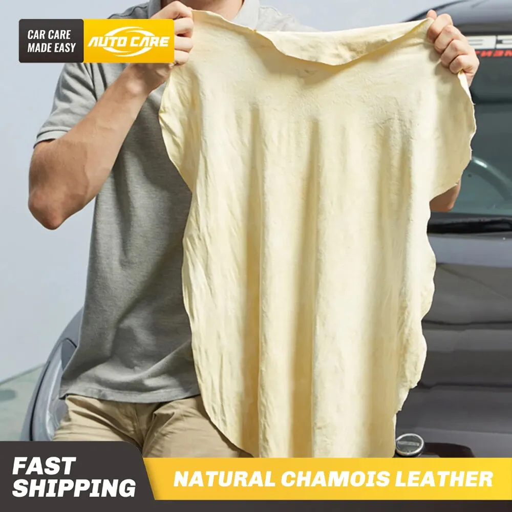 AutoCareNaturalChamoisLeatherCarCleaningClothGenuineLeather