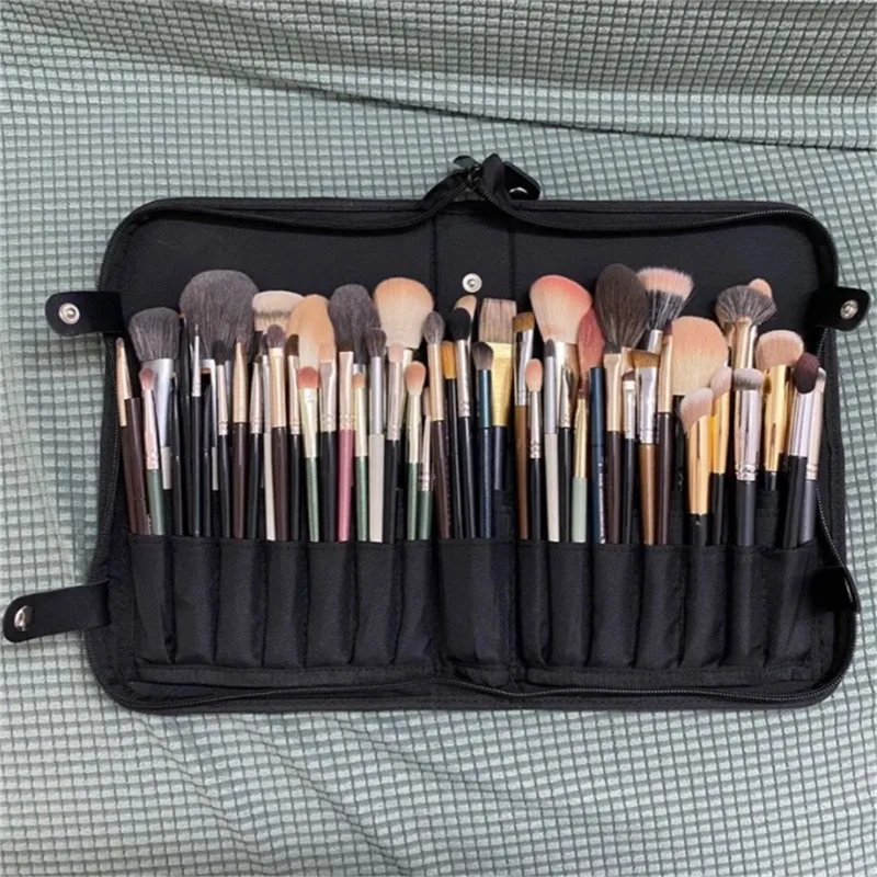 Women Foldable Makeup Brush Bag Organizer Female Travel Cosmetic Toiletry Case for Beauty Tools Wash Accessories Pouch