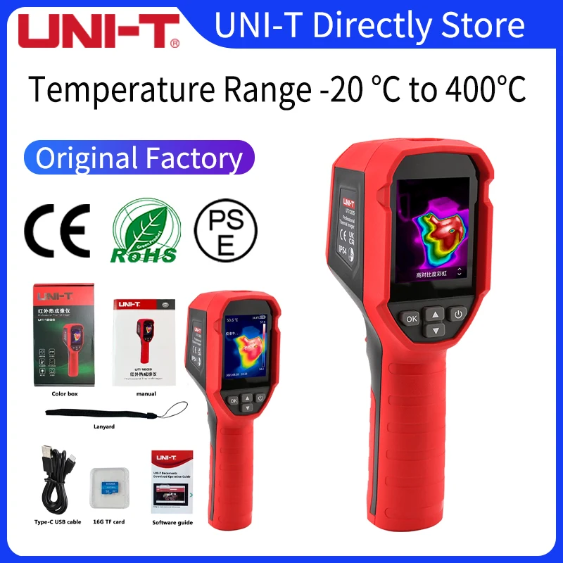 

UNI-T Инфракрасный Тепловизор UTi120S печатная плата промышленное тестирование напольной тепловой трубки тестирование температуры тепловой ка...