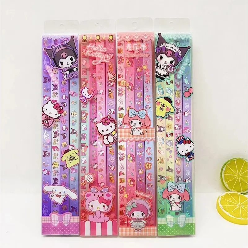 

Sanrio Kawaii Kuromi Hello Kitty Pompompurin Star Diy Origami Lucky Star Paper Cartoon My Melody Handmade Star Strips Kids Gifts