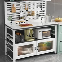 Luxury Slate Kitchen Cabinets Home Furniture Nordic Sideboard Multi-functional Console Storage Cabinets with Perforated Board X 1