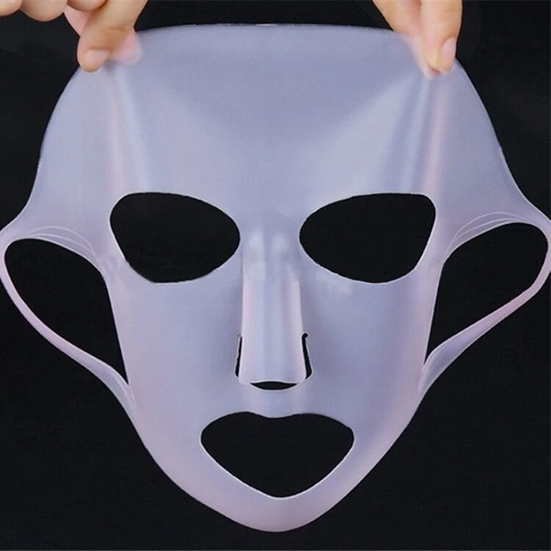 Waterproof Moisturizing Sheet Mask Women Face Skin Care Cover Tool Reusable 3D Silicone Beauty Face Hydrating Mask Cover 1PC