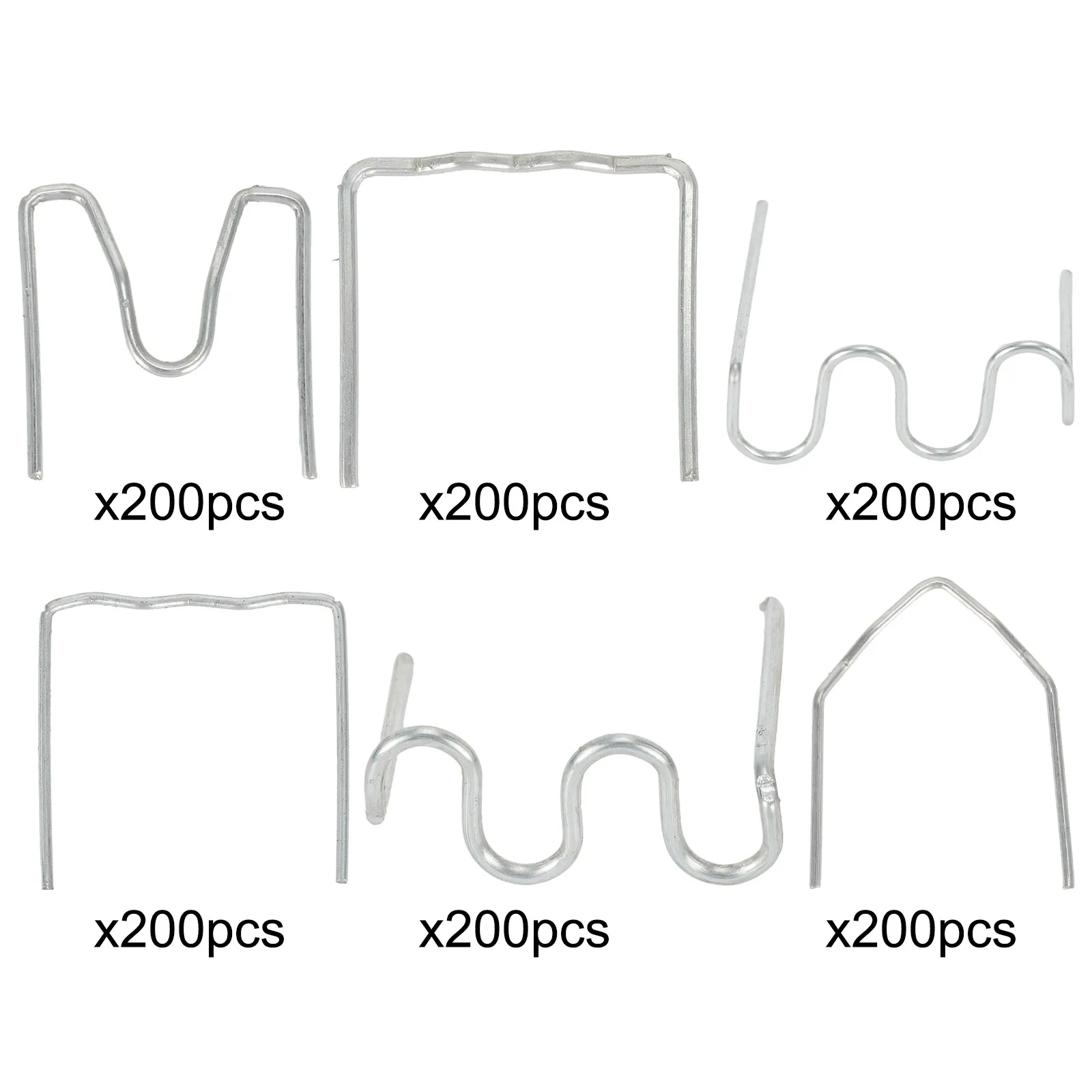 

Wave Staples Flat Staples 0.8mm/0.6mm High Quality Pre-cut Silver Workshop Equipment Soldering Tools Power Tool Parts