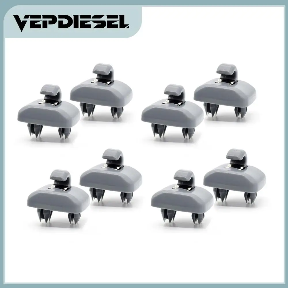 

8x Gray Sun Visor Clips 8U0857562A For Audi A3 A4 A5 S4 S5 Q3 TT 2.0 3.0 4.2L L4