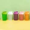 Sport Shaker Bottle 400ML Whey Protein Powder Mixing Bottle Sport Fitness Gym Shaker Outdoor Portable Plastic Drink Bottle 4