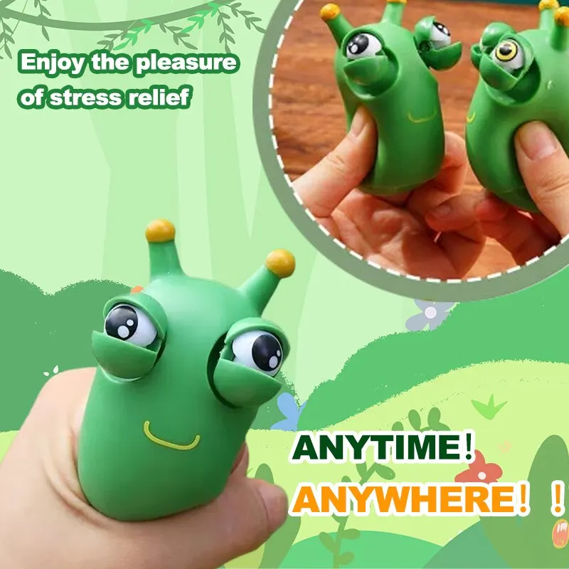 Novelty Green Worm Squeeze Toy Image 6