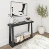 Solid Wood Console Table with Storage 46.25 Inch Sofa Table with Shelf Narrow Entryway Table for Hallway  Behind The Couch 1