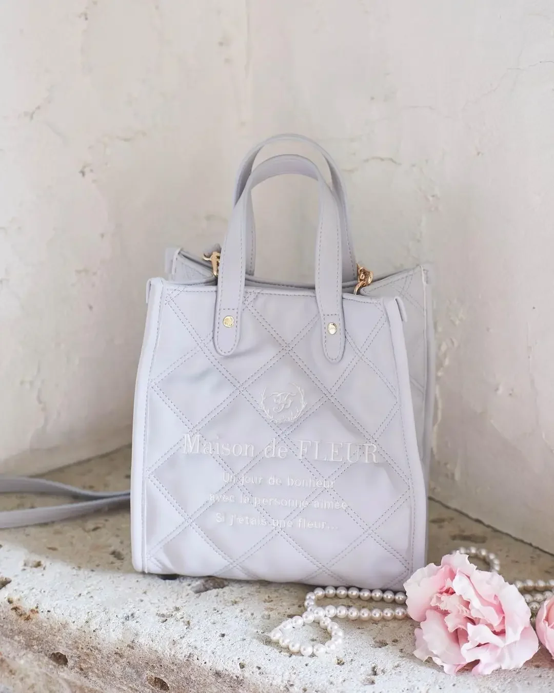 Japanese Style Rhombus PU Leather Handbag Crossbody Square All-Match Simple Women's Tote Bag Sweet Shopping Bag
