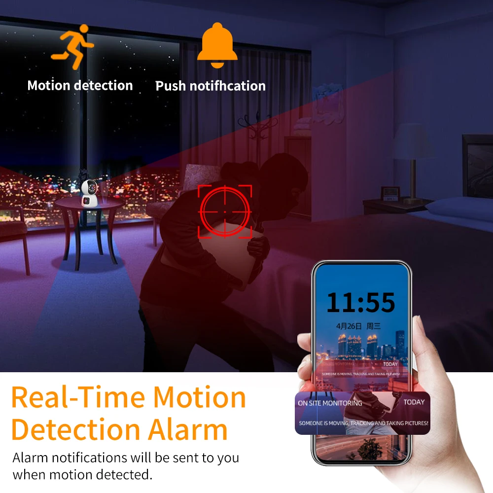 SANSCO    PTZ ī޶,  ũ ̺ , AI ΰ ڵ , ǳ 4MP Ȩ  IP ī޶, 4K 8MP