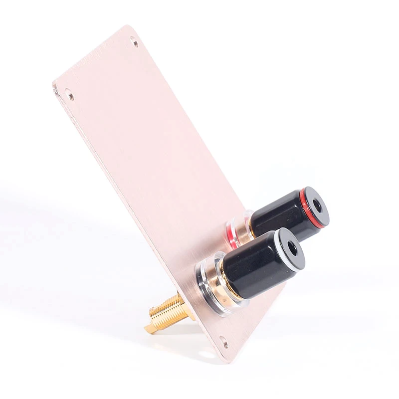 4Pcs HiFi Speaker Terminal Connector Binding Post Spade Banana Plug Socket Audio Adapter