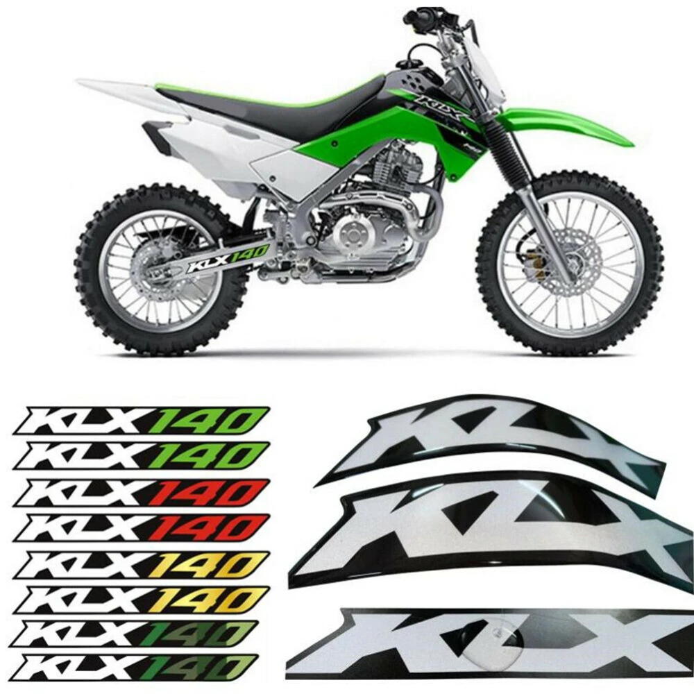 

3D Glue Swingarm Air Box Reflective Stickers Decorate Decals For KAWASAKI KLX 140G/L KLX 140R 140RF 140RL 2008-2022