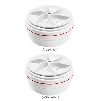 Portable Mini Washing Machine USB Powered Turbo Washing Machine for Underwear Socks Mini Ultrasonic Turbo Washer for Home Travel 1