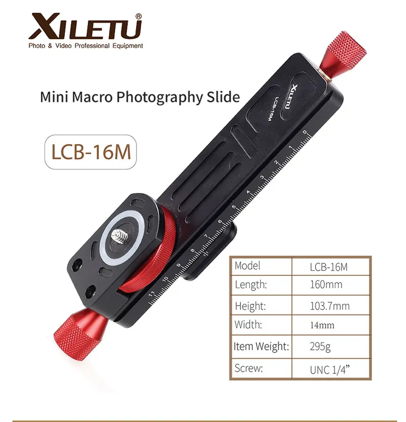 ARCA SWISS LCB-16M Mini Macro Photography Rail Slider Tabletop Portable Slide f