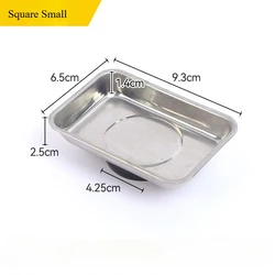 Magnetic Parts Bowl: Durable Steel Tray for Secure Storage and Easy Access (Square Small)