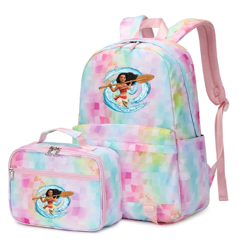 Disney Girl's Princess Moana 16 Backpack W/ Detachable Lunch Box 