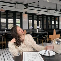 Autumn Openwork Knitted Cardigan French Style Elegant O-neck Mohair Coat Sweater Female Casual Solid Long Sleeve Soft Tops 16179 - Image 3