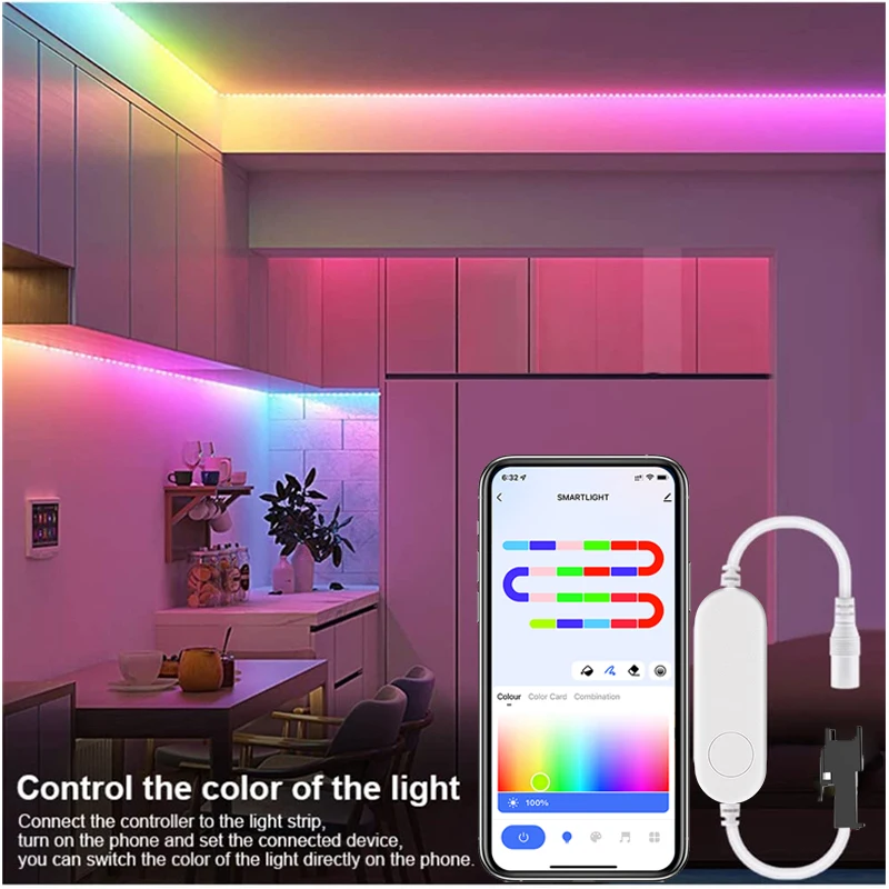 TUYA Addressable Controller WIFI RGBIC Dimmer 12-24V for WS2811 1603 Strip work with Alexa Google Assistant